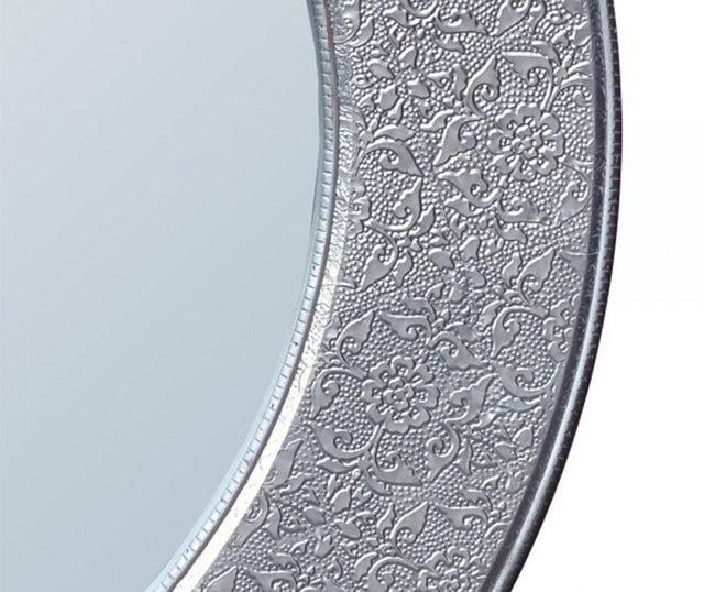 Zrcalo Chaandhi Kar Round Silver