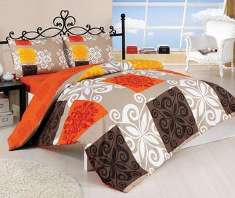 Lenjerie de pat Double  Ranforce Quennie Sienna