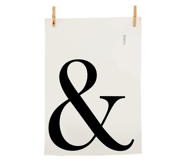 Set 2 prosoape de bucatarie Happy Friday, Ampersand, bumbac, 70x50 cm