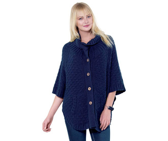 Sweter rozpinany Knitted Navy F-S