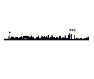 Zestaw naklejek Berlin Outline