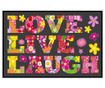 Dywanik dekoracyjny Love Live Laugh Grey  50x75 cm