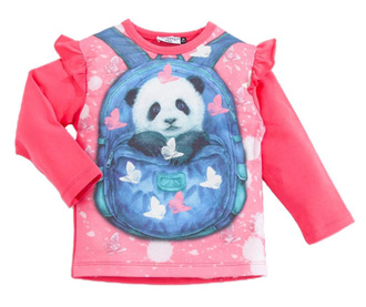 Bluzka od piżamy Bag and Panda Pink 2 years