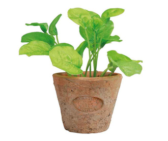 Umjetna biljka u posudi Basil