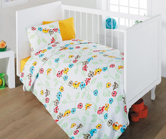 Set cuvertura de pat pentru copii Ranforce Yellow Birds