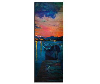 Tablou Sunset Port 30x90 cm