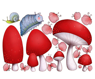 Sticker Magical Mushrooms