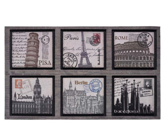Covoras de intrare Stamps for Around the World 45x75 cm