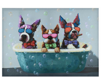 Tablou Bubbly Dogs 50x70 cm