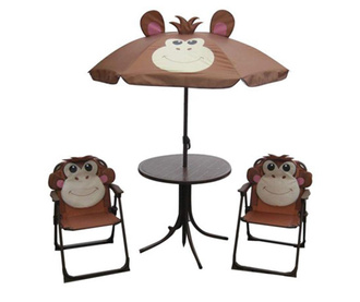 Set mobilier de exterior pentru copii 4 piese Monkey Kids