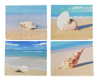 Set 4 tablouri Seashells