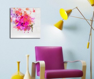 Tablou Canvart, Splashes of Colours, canvas imprimat, 45x45 cm