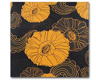 Tablou Orange Flowers 60x60 cm