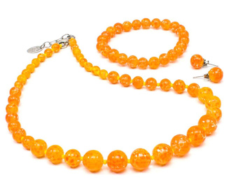 Set bijuterii 4 piese Annabella Orange