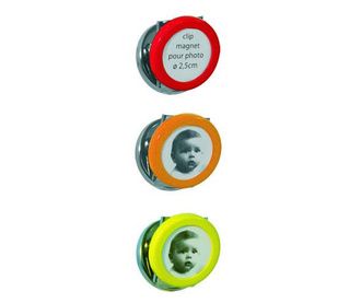 Set 3 magneti pentru fotografii Colorful Smile