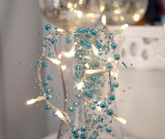 Svjetleća girlanda Pearl Turquoise 115 cm