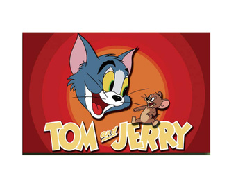 Tablou Tom and Jerry Orange 45x70 cm