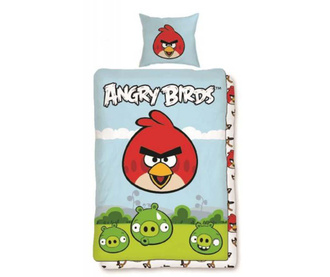 Set pentru pat Single Ranforce Angry Birds Solo
