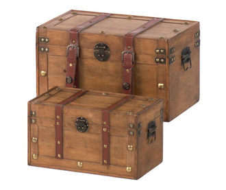 Set 2 cutii cu capac Conquest