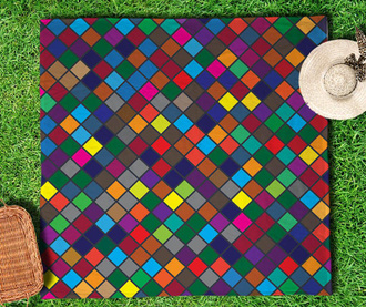 Patura pentru picnic Old Pixels 150x150 cm