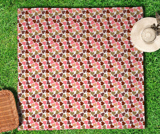 Patura pentru picnic Gentle Hearts 150x150 cm