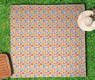 Patura pentru picnic Cute Flowers 150x150 cm