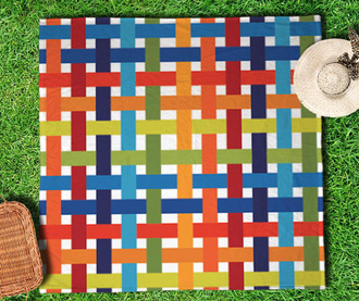 Patura pentru picnic Funny Stripes 150x150 cm