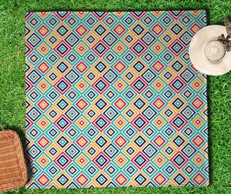 Patura pentru picnic Retro Vibes 150x150 cm