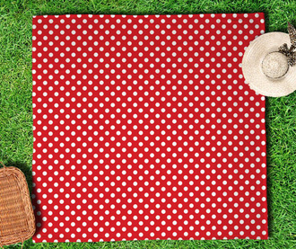 Patura pentru picnic Polka Dots Red 150x150 cm