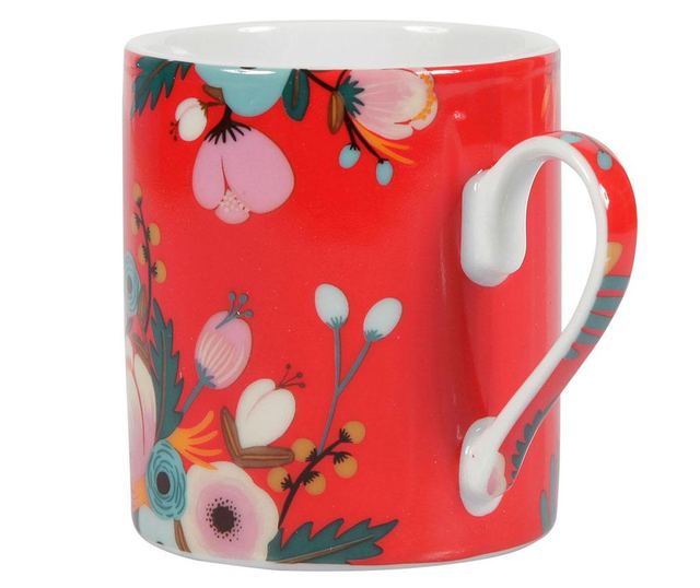 Set cesti cu farfurioare 8 piese Japanese Flower 150 ml
