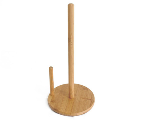 Suport pentru rola de servetele Bambum, Cornetti, lemn de bambus, 16x16x33 cm