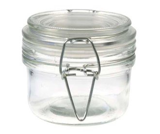 Clip Round Befőttesüveg  hermetikus fedővel 100 ml