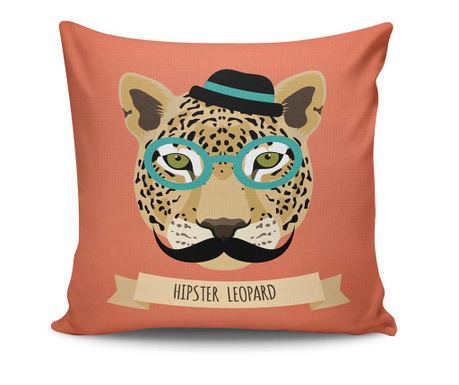 Poduszka dekoracyjna Hipster Leopard 45x45 cm