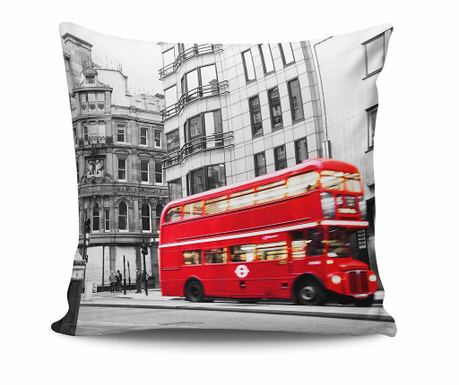 London Red Bus Díszpárna 45x45 cm