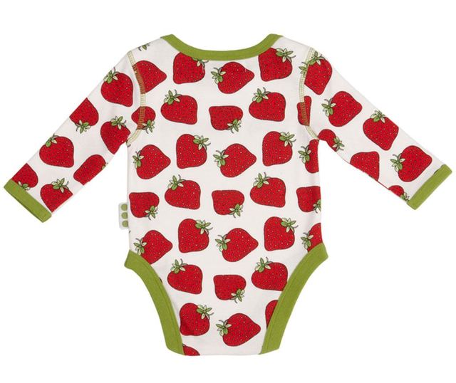 Body cu maneca lunga Strawberry 9-12 luni