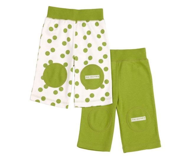 Set 2 perechi de pantaloni 3 sferturi Green Pea 6-9 luni