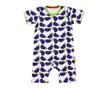 Body cu maneca scurta Aubergine 3-6 luni