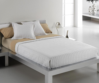 Set cuvertura de pat Blanche White 270x250 cm