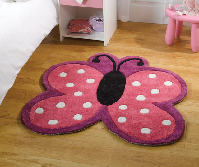 Tepih Polka Butterfly 90x90 cm