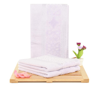 Комплект 3 кърпи за баня Meltem Lilac 50x90 см