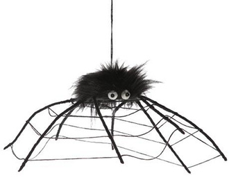 Black Spider Web Felfüggeszthető dekoráció