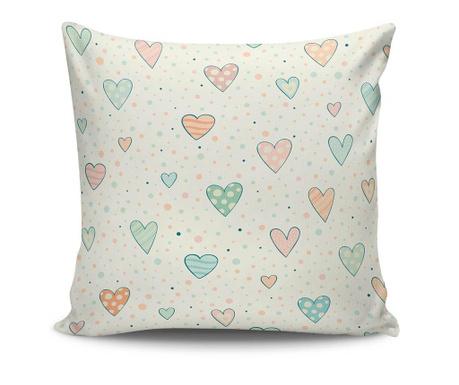 Διακοσμητικό μαξιλάρι Cute Hearts 45x45 cm