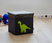 Кутия с капак за съхранение на играчки Dinosaur Dots