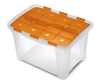 Škatla za shranjevanje s pokrovom Home Orange S