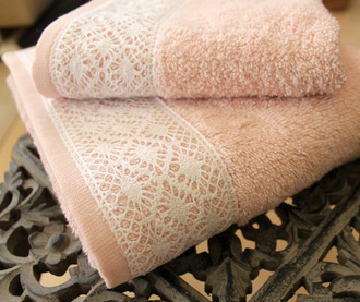 Комплект 2 кърпи за баня Grace Pink 30x50 см