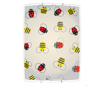 Stenska svetilka Bees Rectangular Red&Yellow