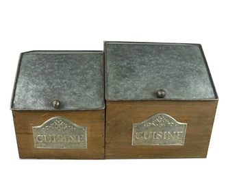 Комплект 2 кутии с капак Cuisine Square