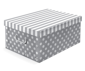 Škatla za shranjevanje s pokrovom Trend Grey