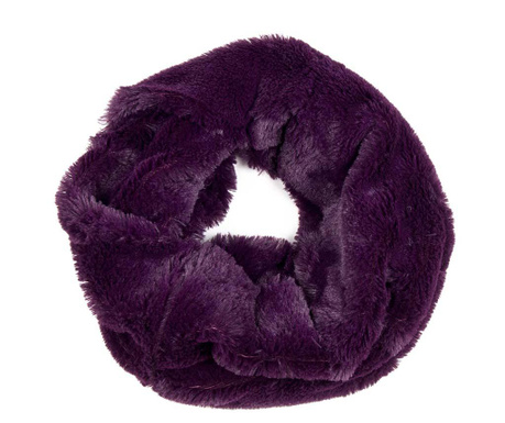 Cjevasti šal Fur Purple  30x70 cm