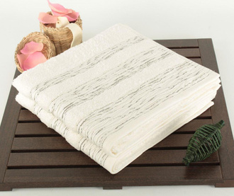 Комплект 2 кърпи за баня Marbeled Ecru 50x90 см